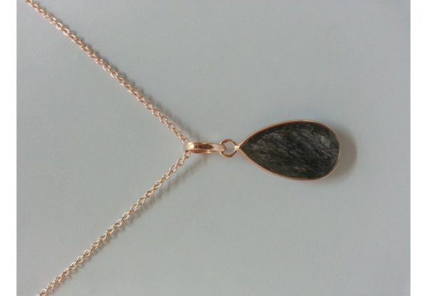 black rutile pendant