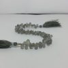 gray moonstone teardrop beads