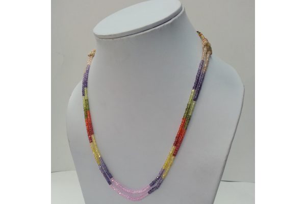 cubic zirconia beads necklace