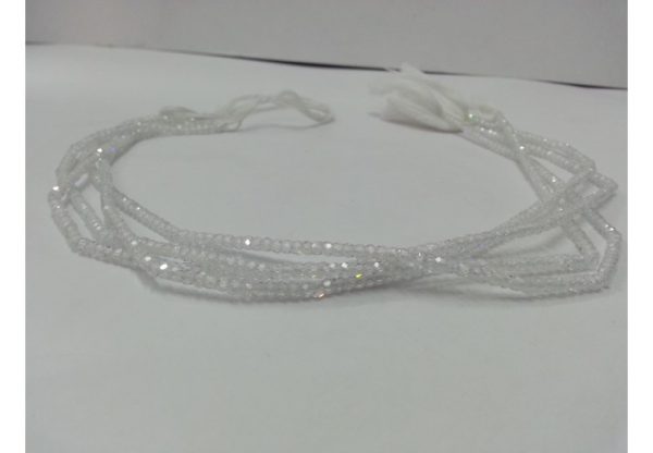 white cubic zirconia beads