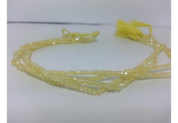 lemon cubic zirconia beads
