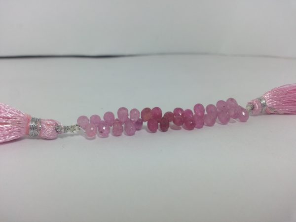 pink sapphire drops beads