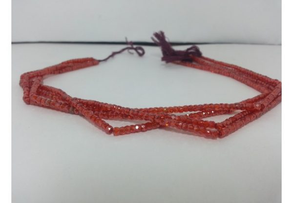 red cubic zirconia beads