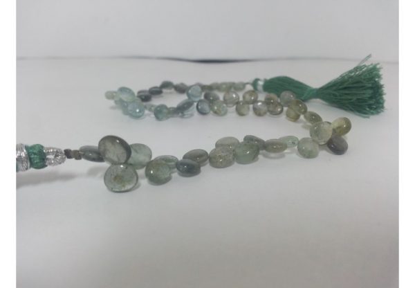 aquamarine heart beads