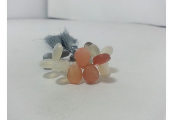 moonstone pear beads