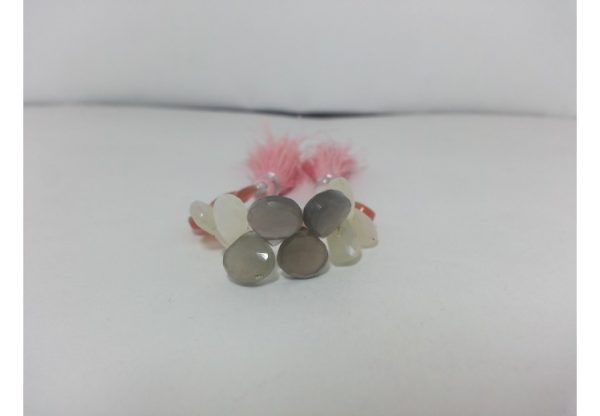 moonstone heart beads