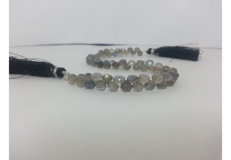 1 Strand Labradorite Faceted Nuggets Briolette Labradorite Faceted Tumble Beads 14x20-18x26 mm 7 BL2325
