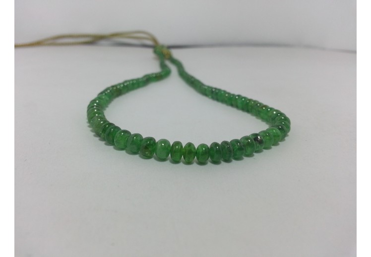 Pack of 3 Strands Moss Green Tsavorite Faceted Beads , Moss Green Tsavorite Rondelle Beads ,Sold By Strand shops ,3-4 mm ,BL44JJE03