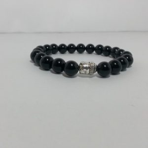 black onyx beads bracelet