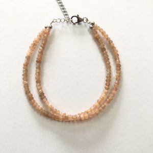 peach moonstone bracelet