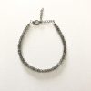 labradorite round beads bracelet