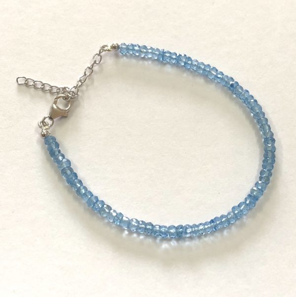 sky topaz beads bracelet