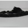 2mm black spinel beads lot