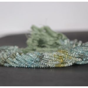 multi moss aquamarine beads