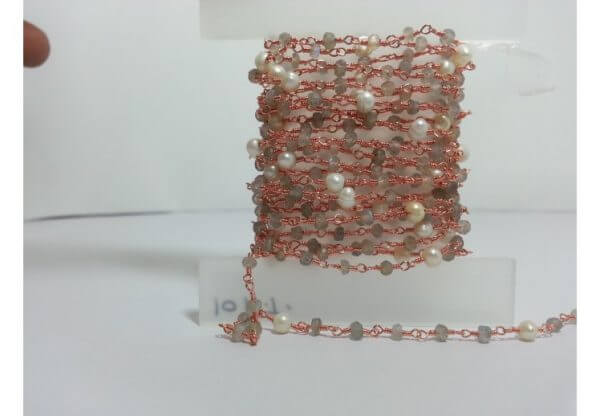 labradorite rosary chain