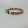 rhodochrosite beads bracelet
