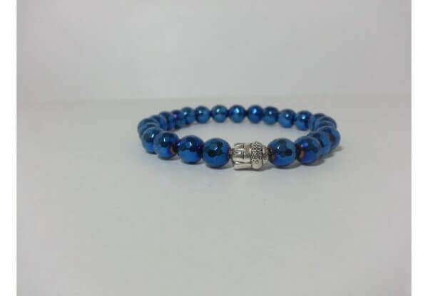 blue hematite bracelet