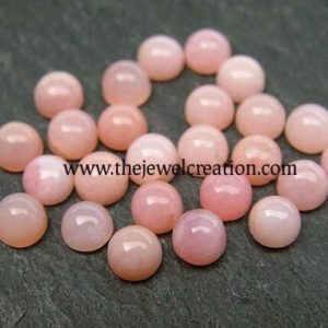 4mm pink opal round