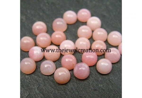 4mm pink opal round