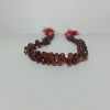 red garnet drops beads