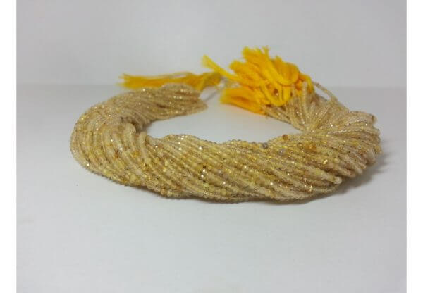2mm golden rutile beads