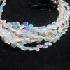 opal heart beads